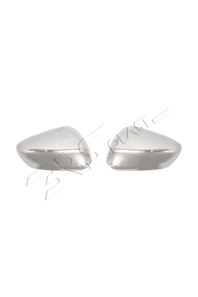 ServetDizaynOto  Citroen C-elysee Uyumlu 2012 Ve Üzeri Ayna Kapağı 2 Parça Paslanmaz Çelik - Resim 2