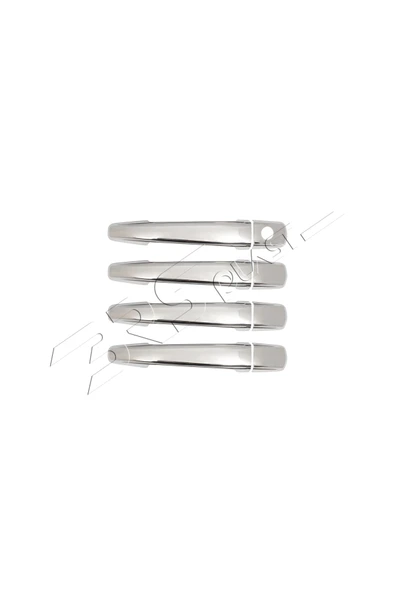 BRSPLAST  Peugeot 407 Uyumlu 2004-2010 Krom Kapı Kolu 4 Kapı Paslanmaz Çelik - Resim 2