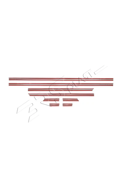 BRSPLAST  Volkswagen Passat B8.5 Uyumlu 2019 Ve Üzeri Yan Kapı Çıtası 8 Parça Paslanmaz Çelik - Resim 6