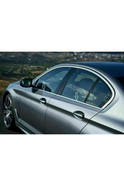 BRSPLAST  Bmw F20/f21 Uyumlu 2011-2019 Krom Cam Çıtası 4 Parça Paslanmaz Çelik - Resim 2