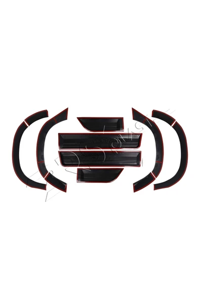 BRSPLAST  Dacia Duster Uyumlu 2018-2024 Enjeksiyon Baskı Düz Dodik Seti 12 Parça Yazılı (Sensörsüz) - Resim 6