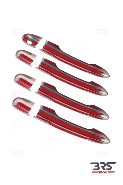 BRSPLAST  Renault Clio 3 Uyumlu 2006-2011 Krom Kapı Kolu 4 Kapı Paslanmaz Çelik - Resim 6