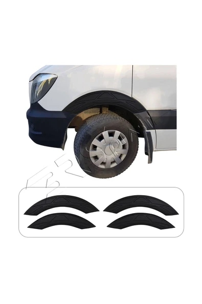 BRSPLAST  Mercedes Sprinter W906 Uyumlu 2006-2017 Damalı Çamurluk Dodik 4 Parça ürün görseli 1