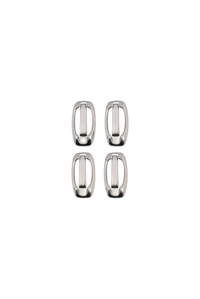 BRSPLAST  Fiat Doblo Uyumlu 2010-2021 Krom Kapı Kolu Ve Çerçeve 4 Kapı Paslanmaz Çelik ürün görseli 1