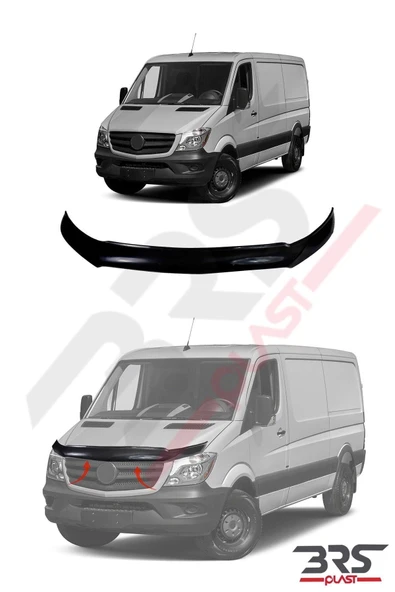 BRSPLAST  Mercedes Sprinter W907 Kaput Rüzgarlığı Abs 2018 Ve Üzeri Yıllar - Resim 3