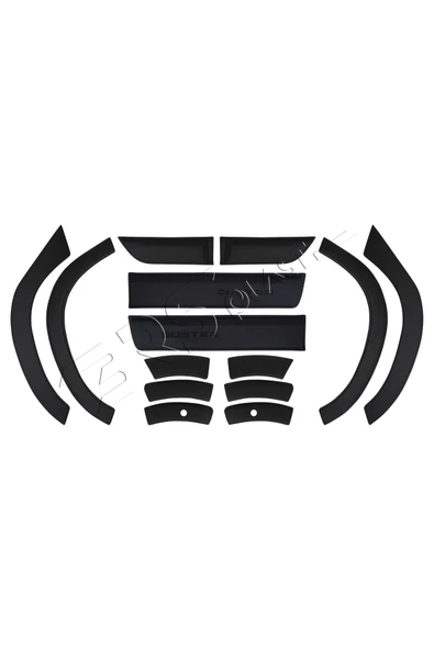 BRSPLAST  Dacia Duster Uyumlu 2018-2024 Abs Düz Dodik Seti 12 Parça - Resim 2