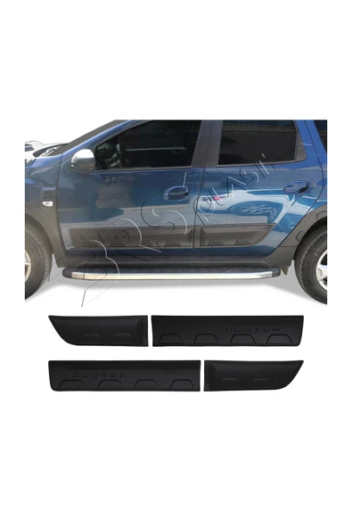 BRSPLAST  Dacia Duster Uyumlu 2018-2024 Üzeri Damalı Kapı Dodik Set 4 Parça ürün görseli 1