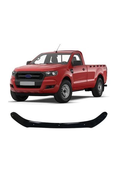 BRSPLAST  Ford Ranger Uyumlu 2015 Ve Üzeri Abs Kaput Rüzgarlığı Dar Model - Resim 2