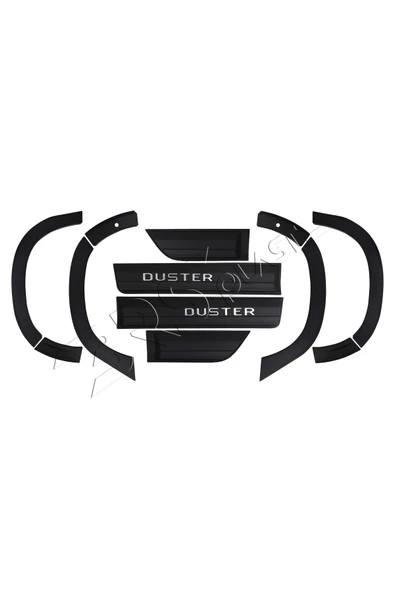 BRSPLAST  Dacia Duster Uyumlu 2018-2024 Enjeksiyon Baskı Düz Dodik Seti 12 Parça Yazılı (Sensörlü) - Resim 2