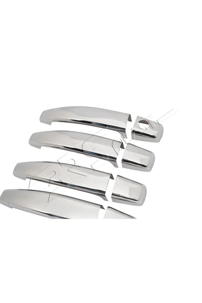 ServetDizaynOto  Opel Vectra C Uyumlu 2002-2008 Krom Kapı Kolu 4 Kapı Paslanmaz Çelik - Resim 5