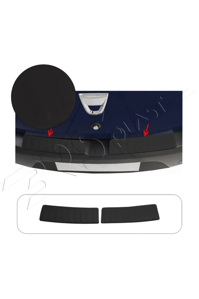 BRSPLAST  Dacia Sandero Uyumlu 2012-2019 Arka Tampon Üstü Koruma ürün görseli 1