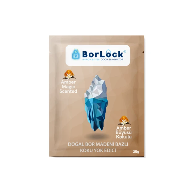 BorLock Amber Büyüsü Kokulu Koku Giderici 25g x 15 Adet - 1