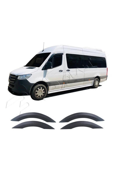 BRSPLAST  Mercedes Sprinter W907 Uyumlu 2018 Ve Üzeri Çamurluk Dodik 4 Parça - Resim 2