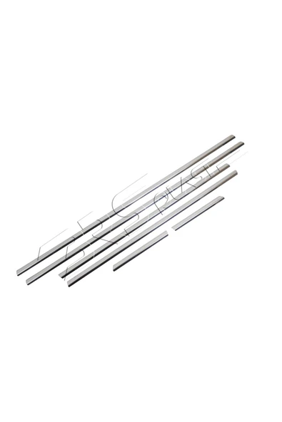 BRSPLAST  Bmw X5 Uyumlu 1999-2006 Krom Cam Çıtası 6 Parça Paslanmaz Çelik - Resim 6