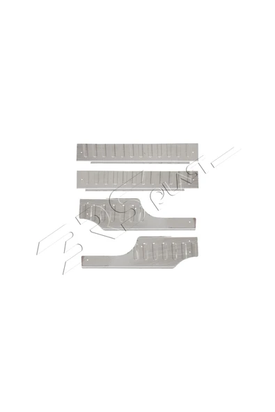 BRSPLAST  Fiat Fiorino Uyumlu 2007 Ve Üzeri Krom Iç Kapı Eşiği 4 Parça Paslanmaz Çelik - Resim 3