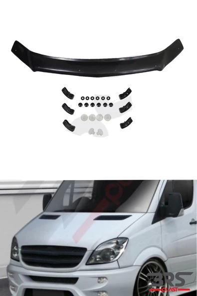 BRSPLAST  Mercedes Sprinter W906 Uyumlu 2014 Ve Üzeri Abs Kaput Rüzgarlığı - 2