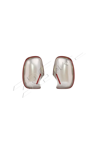 ServetDizaynOto  Ford Transit Uyumlu 1998-2002 Krom Ayna Kapağı 2 Parça Paslanmaz Çelik - Resim 5