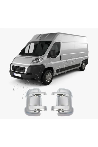 BRSPLAST  Fiat Ducato Uyumlu 2006 Ve Üzeri Ayna Kapağı 2 Parça Abs Krom Kaplama ürün görseli 1