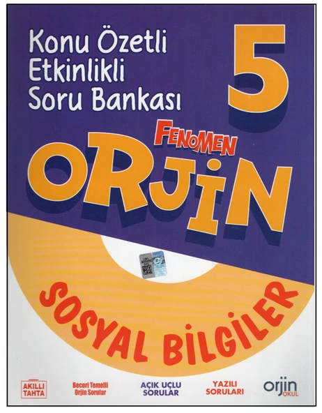 Fenomen 5.Sınıf Orjin Sosyal Bilgiler Konu Özetli Etkinlikli Soru Bankası