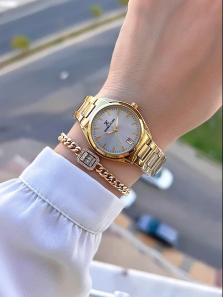 Daniel Klein Takvimli Kadran 3 Atm Suya Dayanıklı 2 Yıl Garantili Kadın Kol Saati+Bileklik BX10947.1 - Resim 2