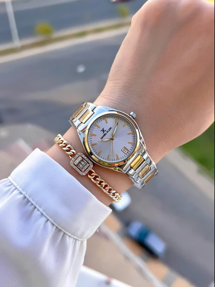 Daniel Klein Takvimli Kadran 3 Atm Suya Dayanıklı 2 Yıl Garantili Kadın Kol Saati+Bileklik BX10947.2 - Resim 2