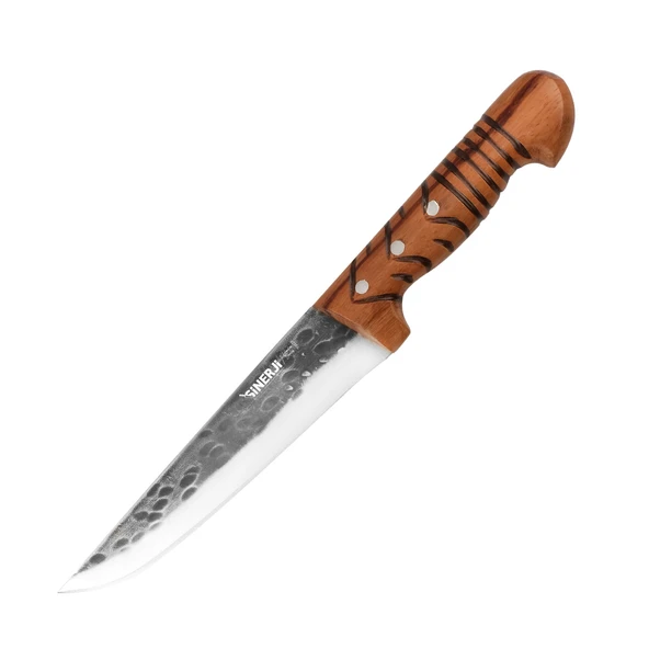 Wooden Saplı Dövme Kasap Bıçağı 18,5 Cm ürün görseli