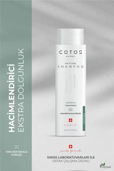 Cotos Volume Up Saç Bakım Şampuanı ( Hacimlendirici Üstün Bakım  Vegan)
