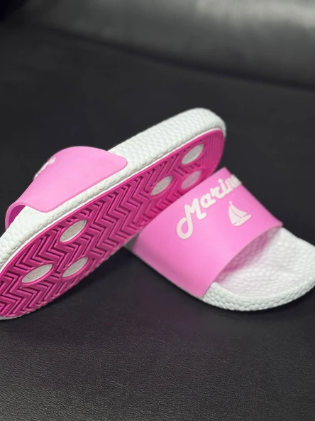 Faylon Taban Terlik Pembe Beyaz 38 Numara - 3