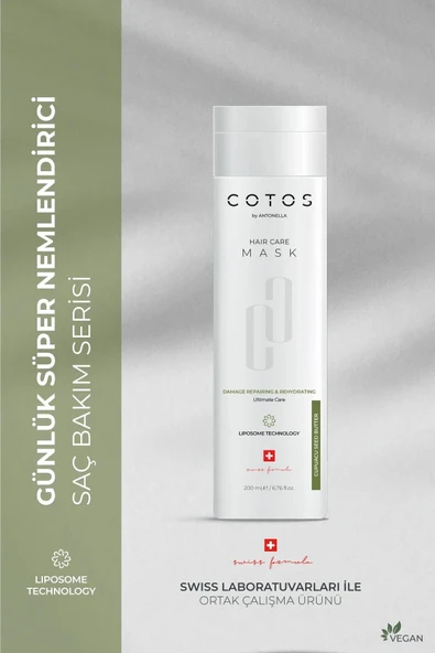 Cotos Damage Repairing & Rehydrating Saç Bakım Maskesi (İşlem Görmüş Ve Aşırı Yıpranmış Saçlar  Vegan)