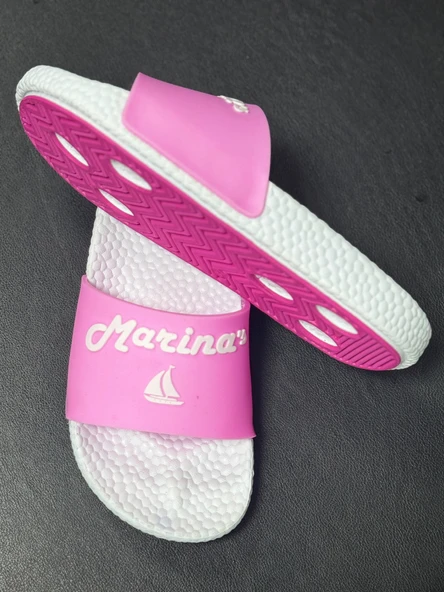 Faylon Taban Terlik Orange Beyaz 38 Numara - 2