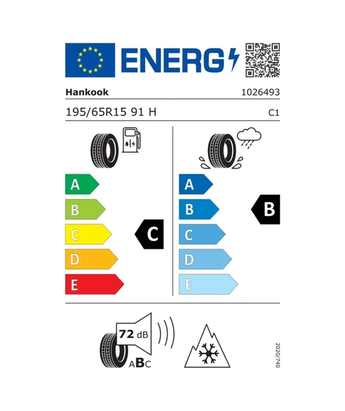 Hankook 195/65 R15 91h Kinergy 4s 2 H750 Dört Mevsim Lastiği 2025 - Resim 3