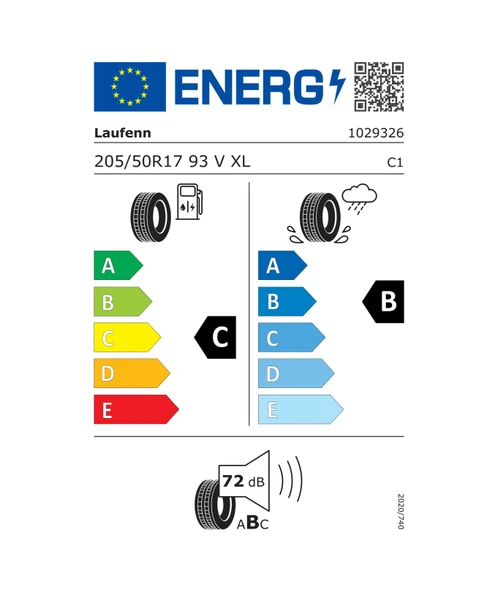 Laufenn 205/50R17 93V XL S Fit Eq+ Lk01 Yaz Lastiği 2025 ürün görseli
