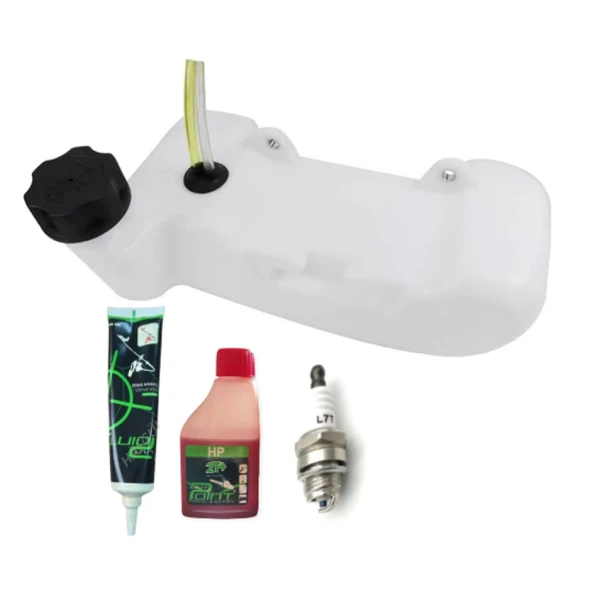 Algaride Motorlu Tırpan 4 Delik Komple Yakıt Deposu Tırpan Çalı ve Ot Kesici