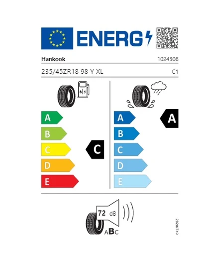 Hankook 235/45 R18 98Y XL Ventus S1 Evo3 K127 Yaz Lastiği 2025 ürün görseli