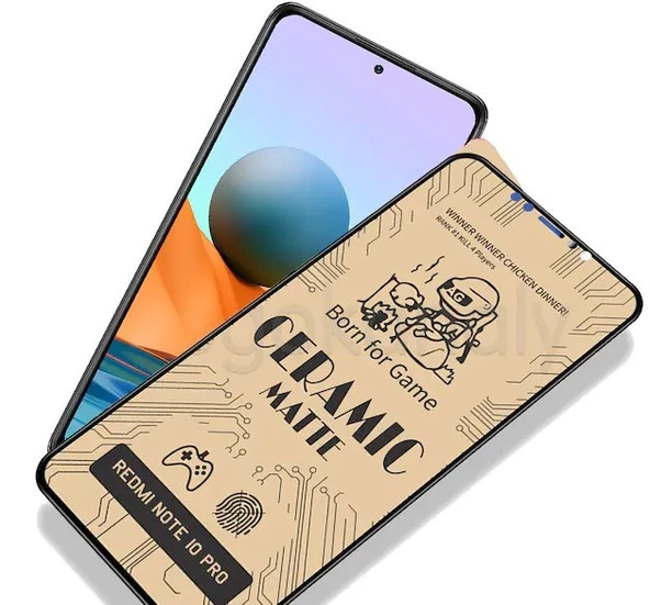 Logis Xiaomi Redmi Note 10 Pro Mat Seramik Nano Tam Kaplayan Ekran Koruyucu Cam - 2