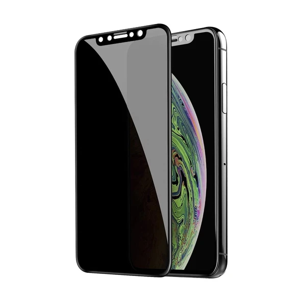 Logis Apple iPhone 11 (6.1) Privacy Mat Seramik Hayalet Ekran Koruyucu Cam