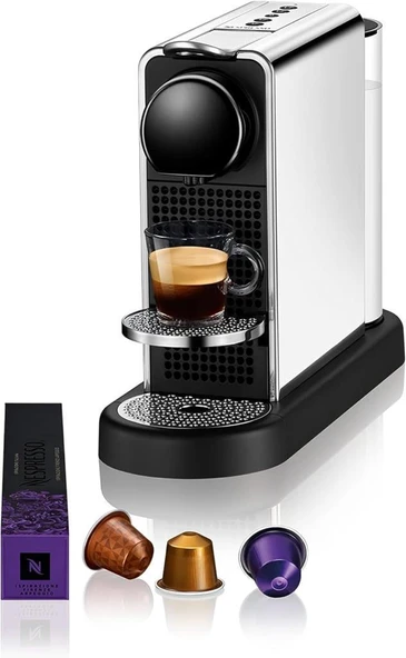 Nespresso C140 Citiz Kapsüllü Kahve Makinesi Platinium Titan ürün görseli 1