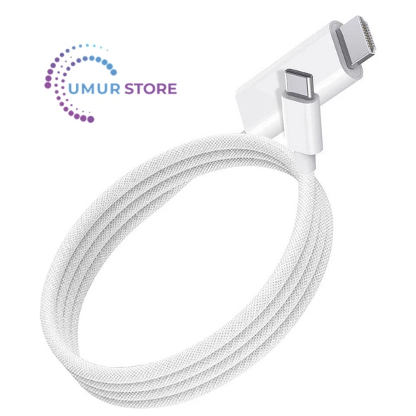 Type-C To HDMI (4K@60Hz) Kablo Wiwu WI-PS001 Pd Şarj ve Projeksiyon Kablosu 1.8m - 2