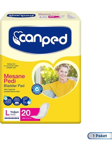 Mesane Pedi Yoğun L Beden 20 Adet