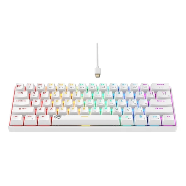 Havit Gamenote KB903L %60 Mekanik Blended Aydınlatma Oyuncu Klavyesi - 61 Tuş - Siyah - 6