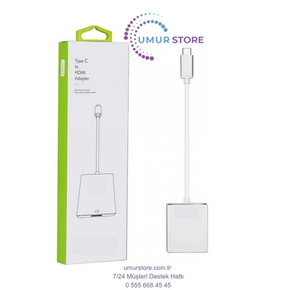 Type-C To HDMI 4K Dönüştürücü Adaptör USB 3.1 10 Gbps - Resim 3