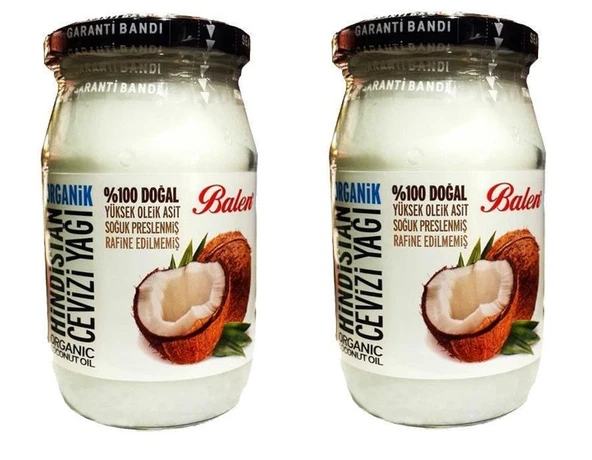 Balen Organik Hindistan Cevizi Yağı 300 gr x 2 Adet