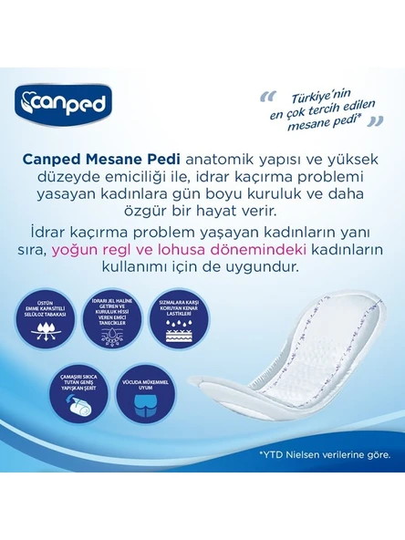 Mesane Pedi Yoğun L Beden 20 Adet - 2