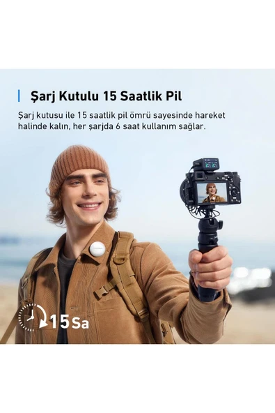 Work M650 Yaka Mikrofonu-beyaz-a3320 - 4