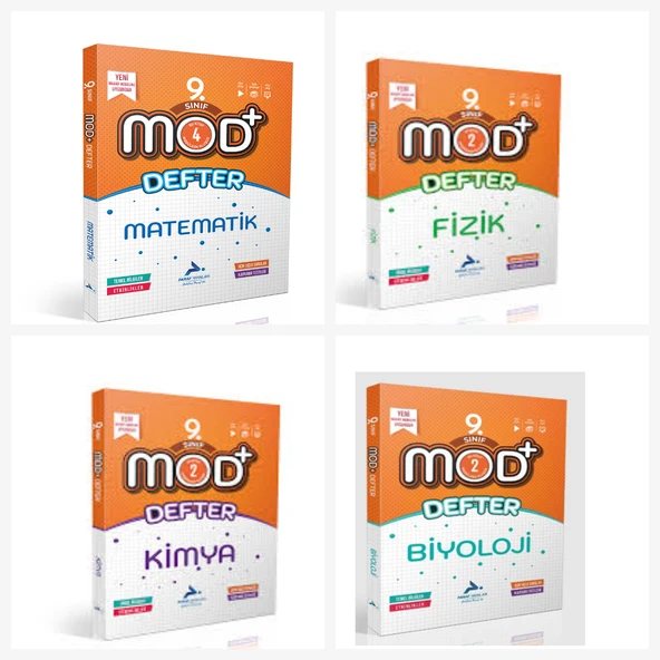 Paraf 9. Sınıf Sayısal Mod Defter Set  (Matematik & Fizik & Kimya & Biyoloji) - 1