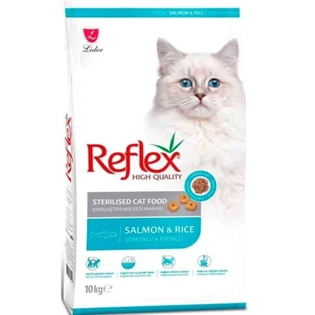 Reflex Somonlu ve Pirinçli Kısırlaştırılmış Kedi Maması 10kg ürün görseli