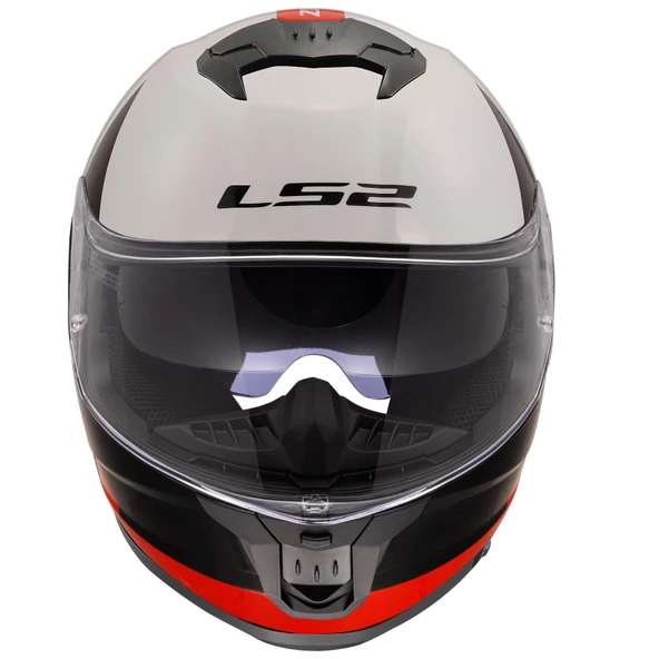 LS2 STREAM 2 THUNDERBIZ SİYAH-KIRMIZI KASK - Resim 3