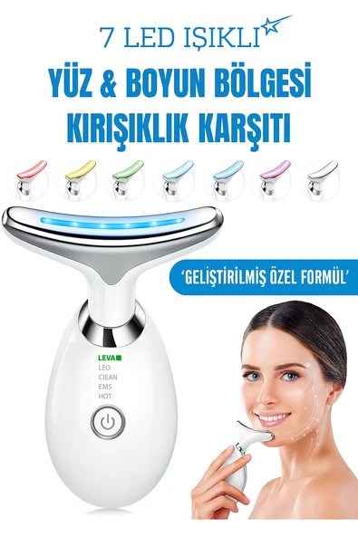 QASUL Yüz Ve Boyun Kırışıklık Giderici Güzellik Cihazı Gıdık Sarkma Kırışıklık