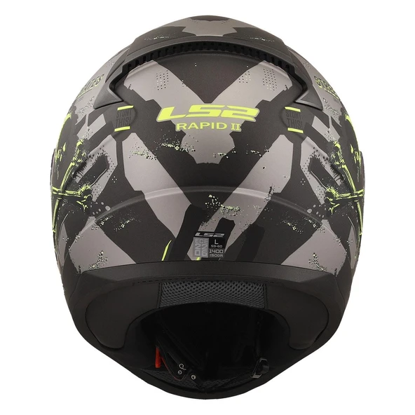 LS2 RAPID 2 PIRATES TITANIUM KASK - Resim 5