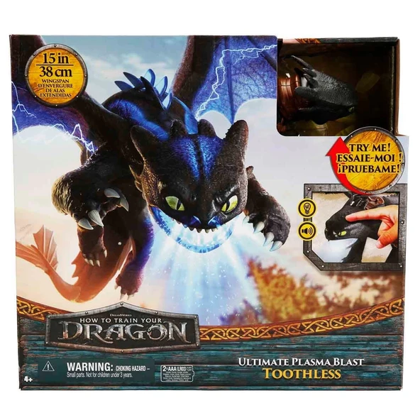 Ejderhanı Nasıl Eğitirsin Sesli ve Işıklı Aksiyon Figürü 38 cm - SPM-6072541 - 2